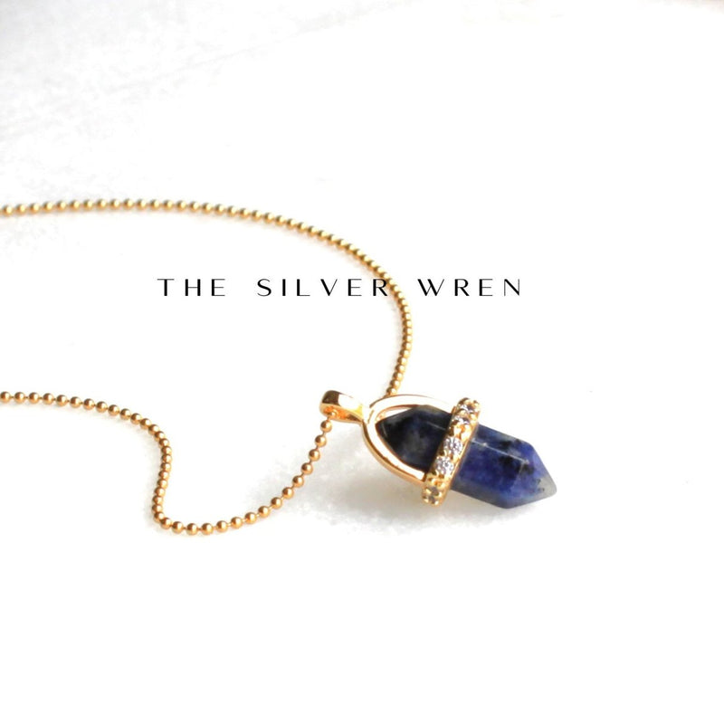 Dainty Natural Lapis Lazuli Necklace