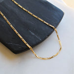 Men's 4mm Figaro Gold Chain Necklace