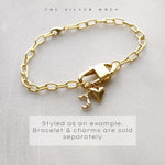 Poema Charm Holder Gold Chain Bracelet