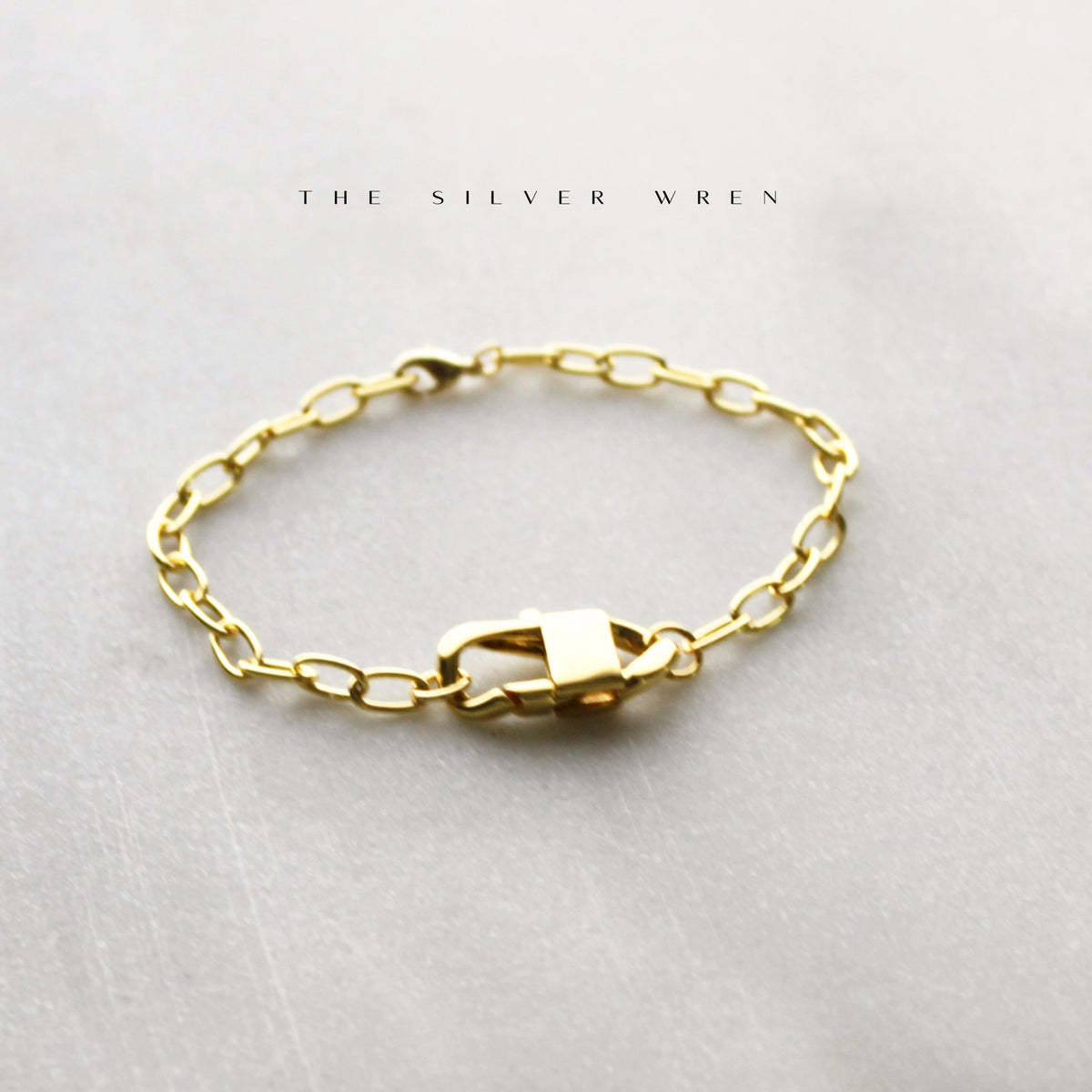 Poema Charm Holder Gold Chain Bracelet