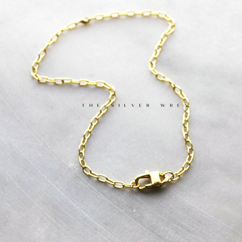 Poema Gold Charm Holder Necklace