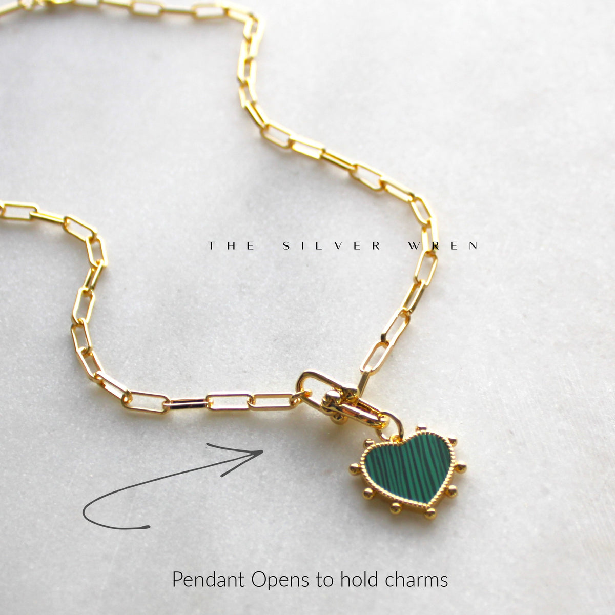 Calla Charm Holder Necklace