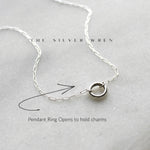 Silver Charm Holder Necklace