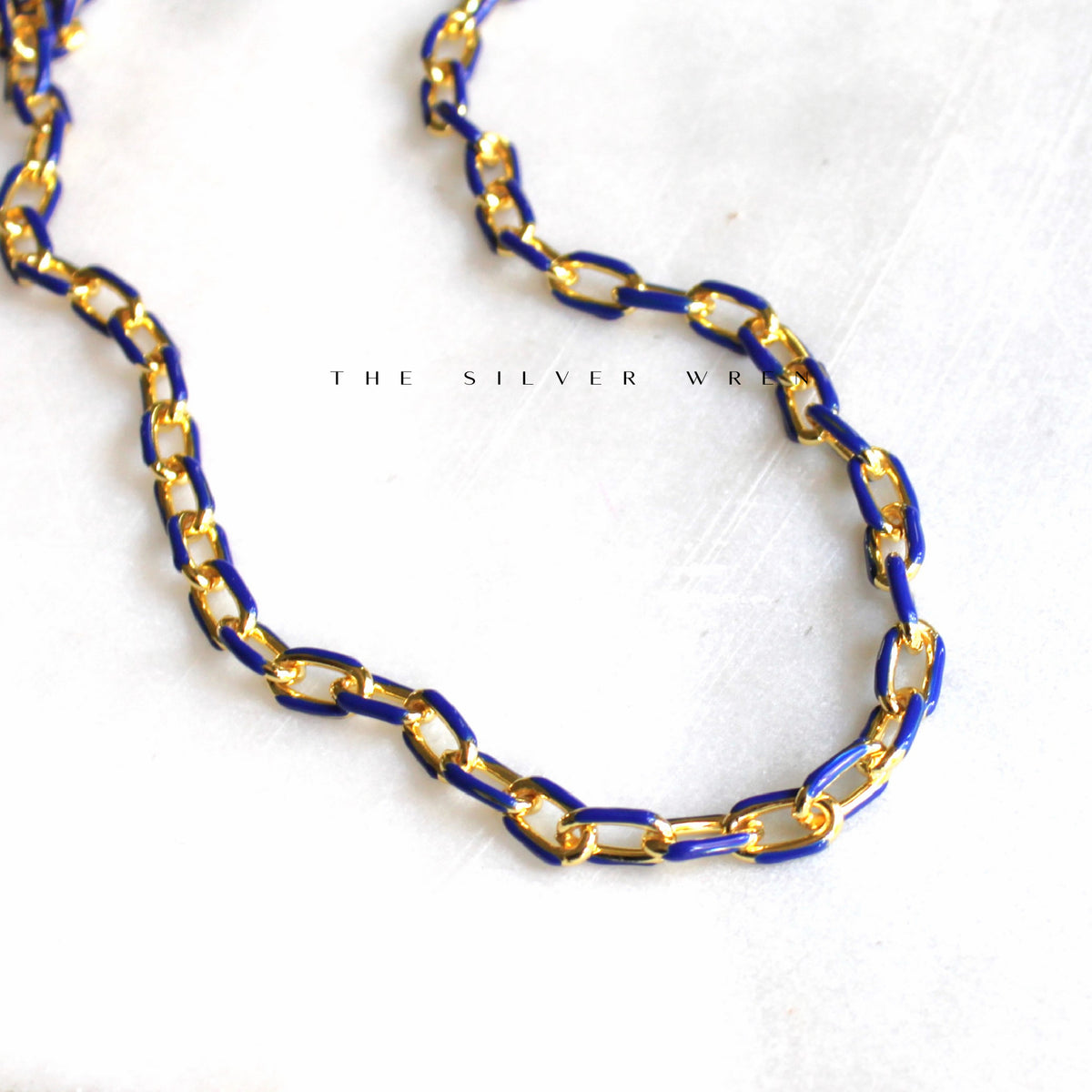 Colorful Enamel Chunky Gold Chain