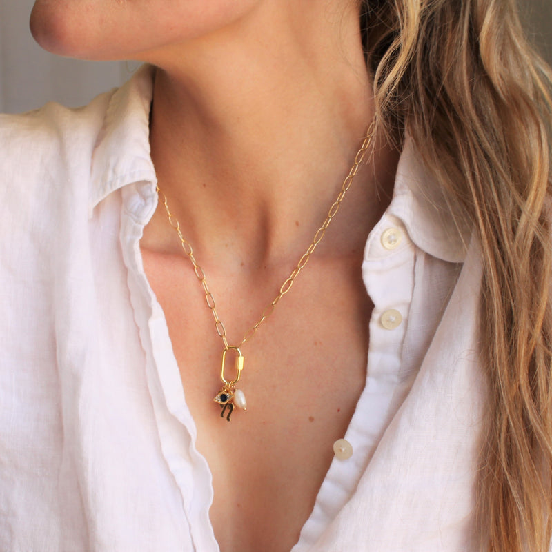 How to wear the chunky charm necklace trend