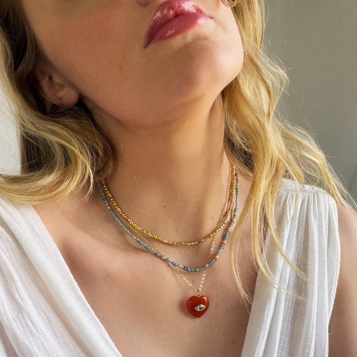 Golden Unity Seed Bead Necklace