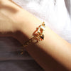 Poema Charm Holder Gold Chain Bracelet