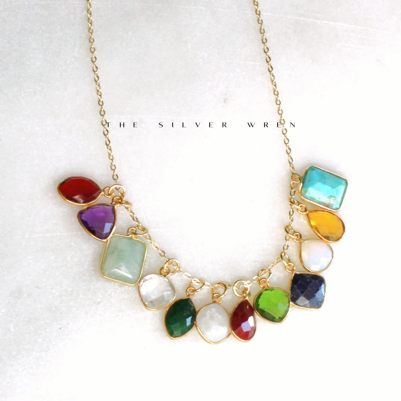 Birthstone Charm Necklace