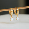 Nyla Opal Hoop Earrings