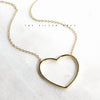 Large Gold Heart Necklace