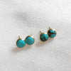 Gold Turquoise Studs