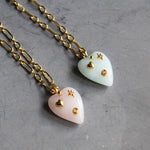 Elle Stone Heart Necklace