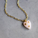 Elle Stone Heart Necklace