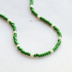 Kelly Green Beaded Necklace