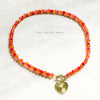 Pink & Orange Toggle Necklace