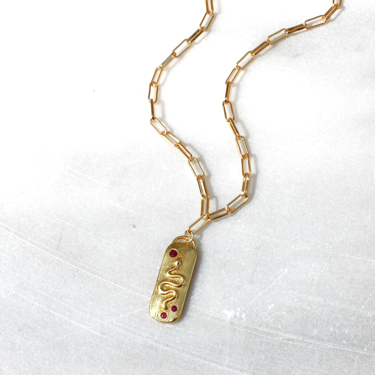 Snake Medallion Necklace