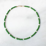 Kelly Green Beaded Necklace