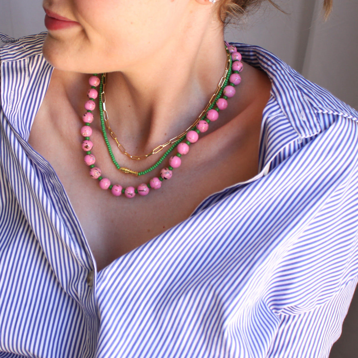 Lucky Fish Beaded Necklace