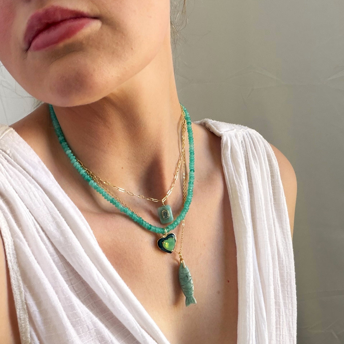 Mint Kiss Necklace