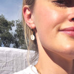 Cowrie Shell Huggie Hoops