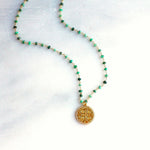 Verde Luxe Emerald Rosary Necklace