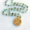 Verde Luxe Emerald Rosary Necklace