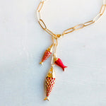 Lucky Catch Fish Pendant Necklace