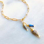 Lucky Catch Fish Pendant Necklace