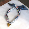 Bohemian Silk Scarf Heart Necklace