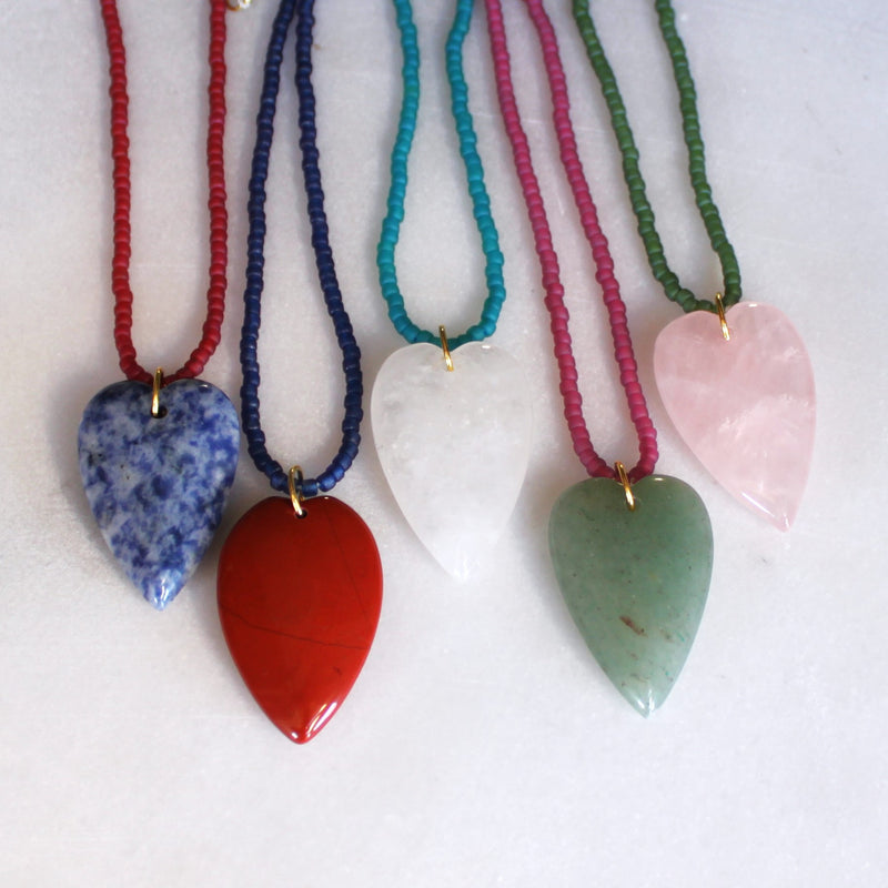 Esti 2 Stone Heart Necklace