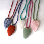 Esti 2 Stone Heart Necklace