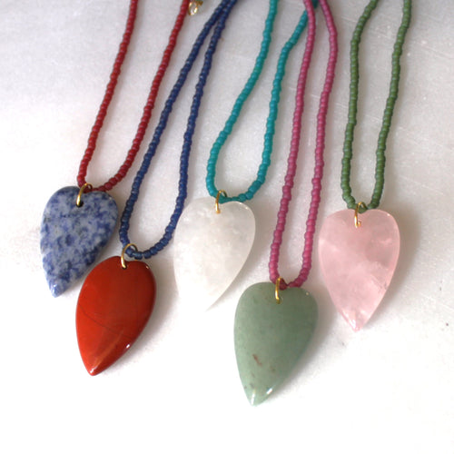 Esti 2 Stone Heart Necklace
