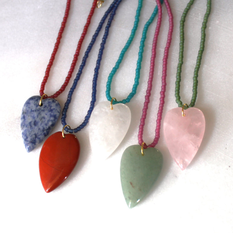 Esti 2 Stone Heart Necklace