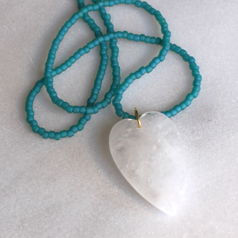 Esti 2 Stone Heart Necklace