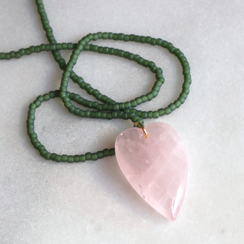 Esti 2 Stone Heart Necklace