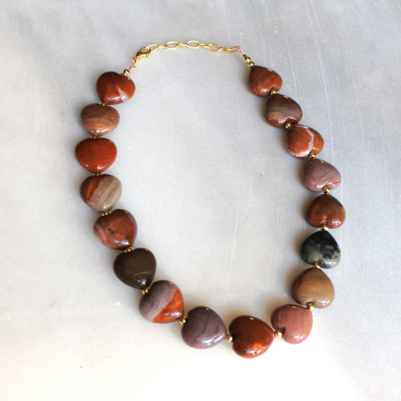 Wild Heart Beaded Necklace