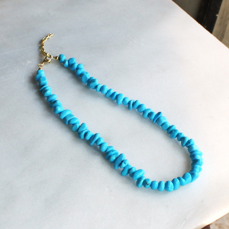 Della Turquoise Beaded Necklace