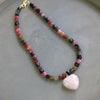 Maysen Tourmaline & Heart Beaded Necklace