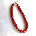Nia Chunky Carnelian Beaded Necklace