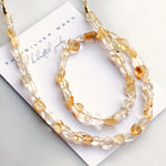 Amelie Citrine Beaded Necklace