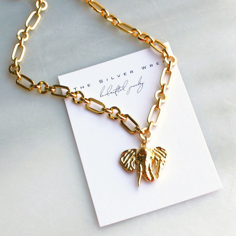 Elephant Pendant Necklace