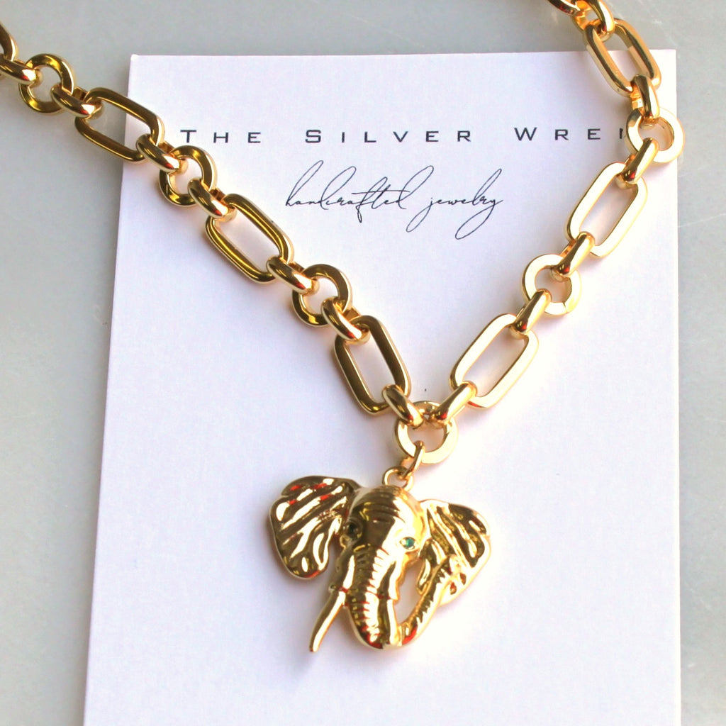 Elephant Pendant Necklace