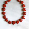Red Jasper Wild Heart Beaded Necklace
