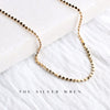 Gold Flat Dot Chain Necklace