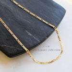 Men's 4mm Figaro Gold Chain Necklace