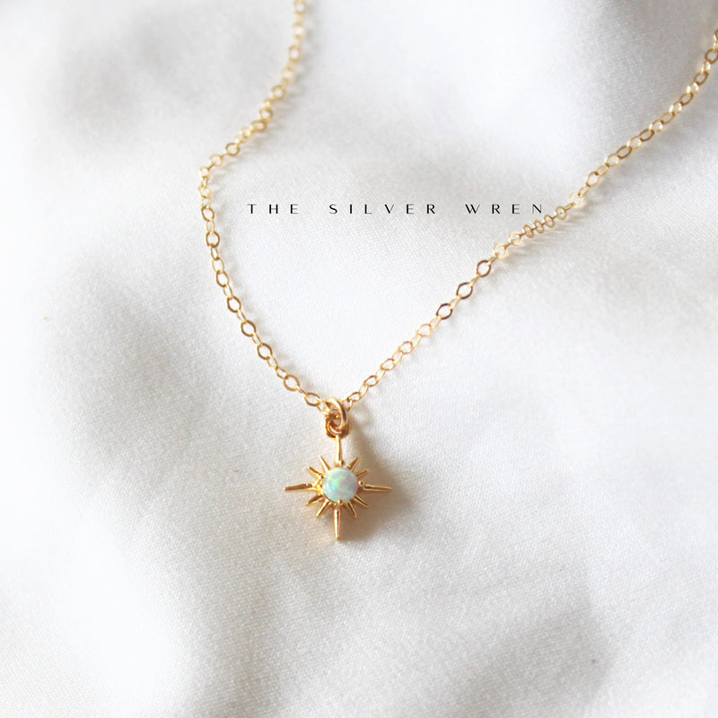 Zuri Opal Star Necklace – The Silver Wren