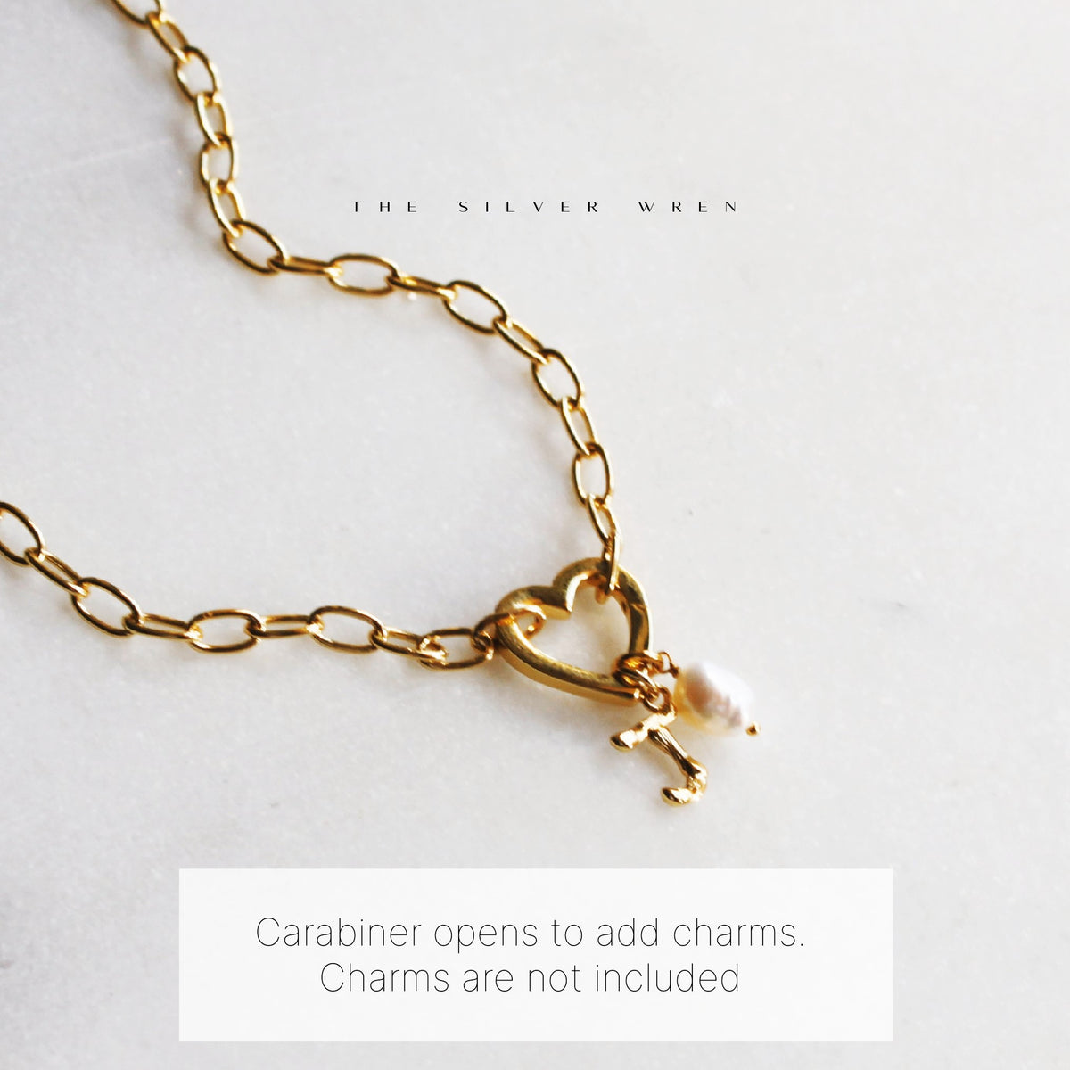 Heart Charm Holder Necklace