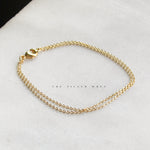 Dainty Gold Double Chain Bracelet