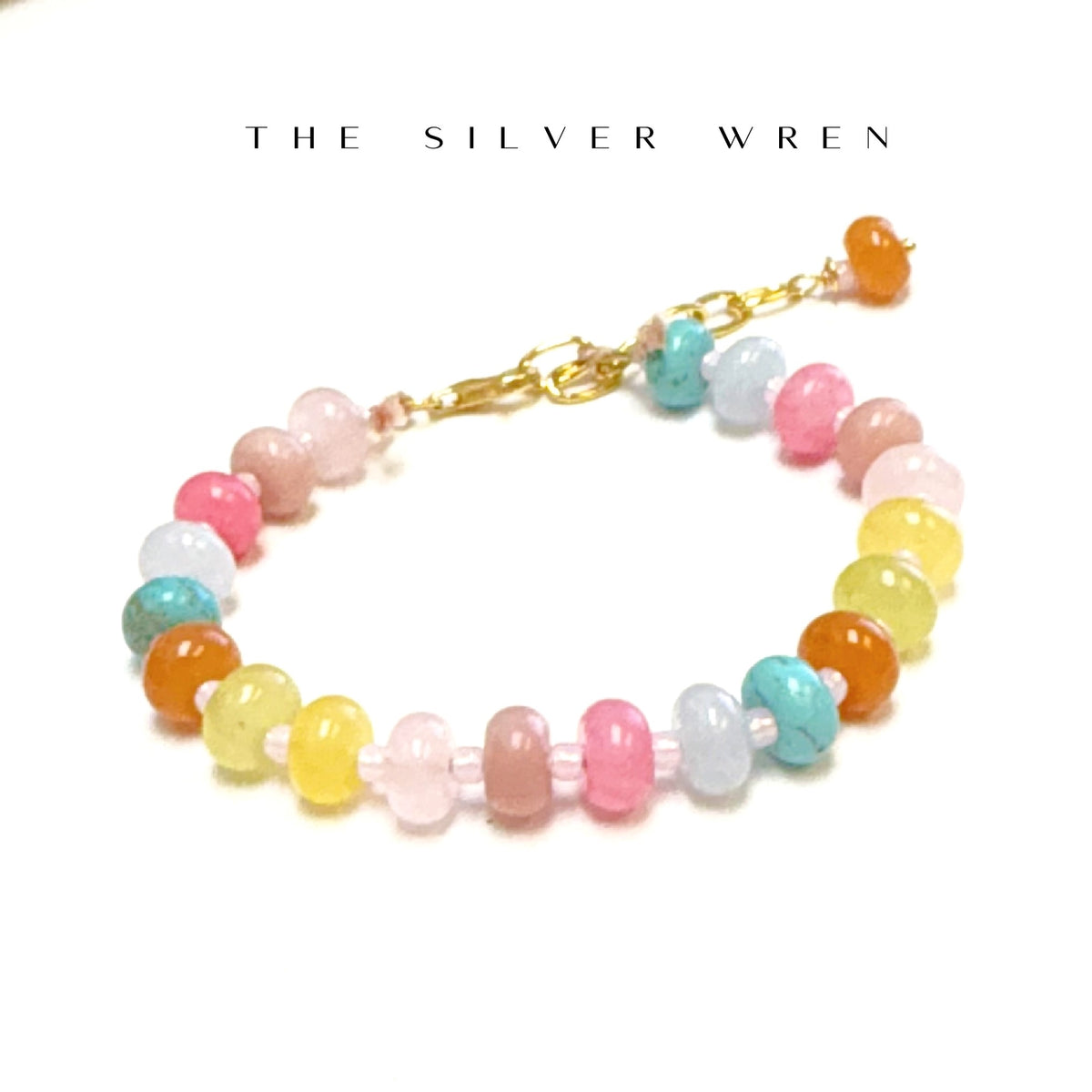 Pastel Stone Candy Beaded Bracelet
