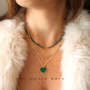 Beaded Malachite Necklace